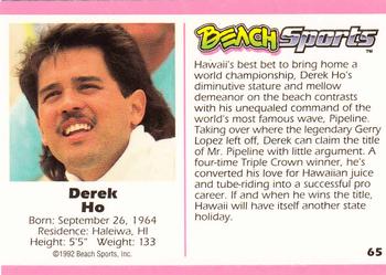 1992 Beach Sports #65 Derek Ho Back